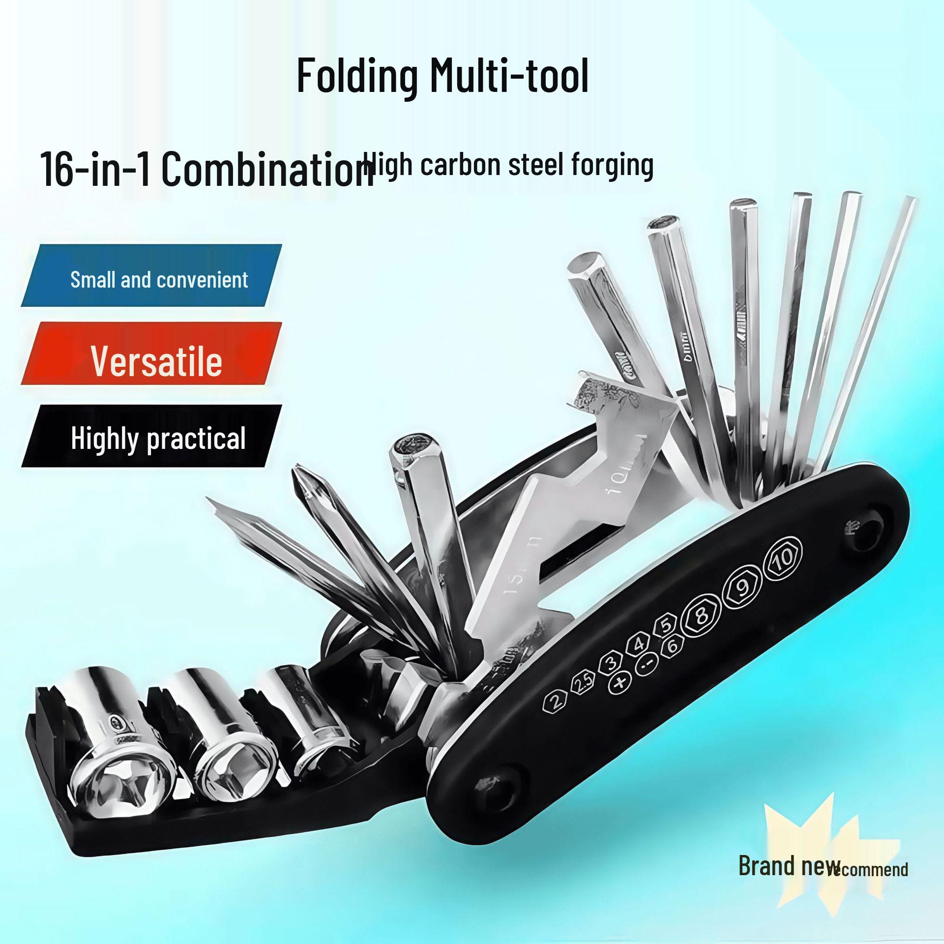 Portable Multi-Functional Folding Hex Wrench and Screwdriver Set