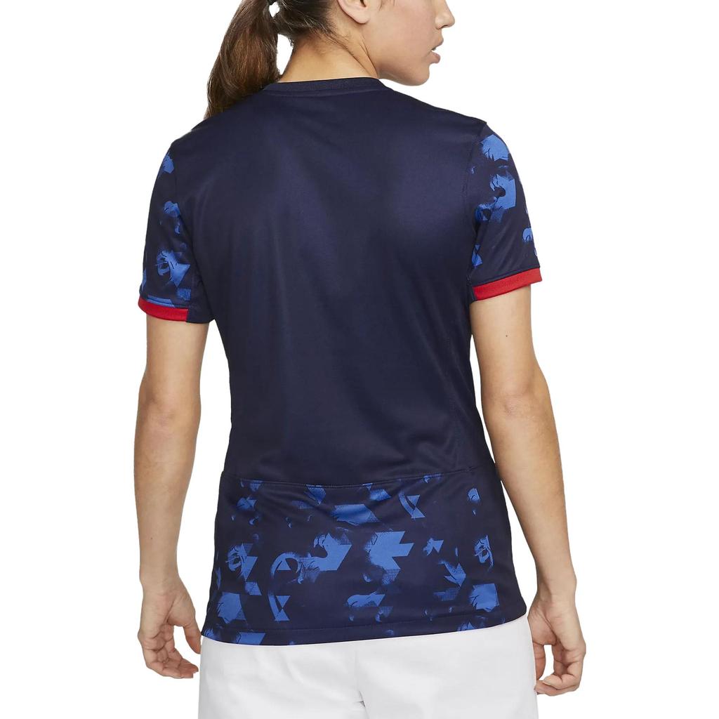 Nike 2023 Damen Weltcup Serie Schnelltrocknend Atmungsaktiv Kurzarm Fußballtrikot Fan Edition Saison 2023 Niederlande Auswärtstrikot Damen DR3994-498