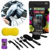 8 Pieces Bike Clean Brush Kit Bicycle Cleaning Brush Tool Bike Cleaning Kit Accessory for Mountain Road City BMX & Folding Bike
