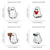 4Styles Halloween Ghost Collection Brooches Cartoon Spooky Hold Knife Heart Drink Design Enamel Pins With Free Shipping