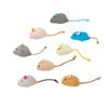Cute Fabric Mouse Cat Toy with Yellow Tail, Interactive Kitten Chew Teaser, Durable Pet Play Toy for Cats Gift