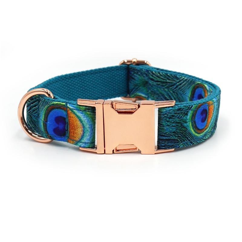 Cute Printed Pet Dog Collar Laser Engraved Dog Collar