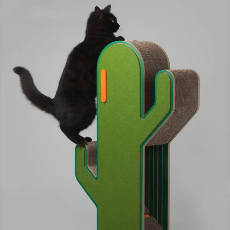 

Лазалки для кошек в форме кактуса, износостойкие, царапающие, вертикальные, прочные, прочные, игрушки для кошек, товары для животных, принадлежности зелёный