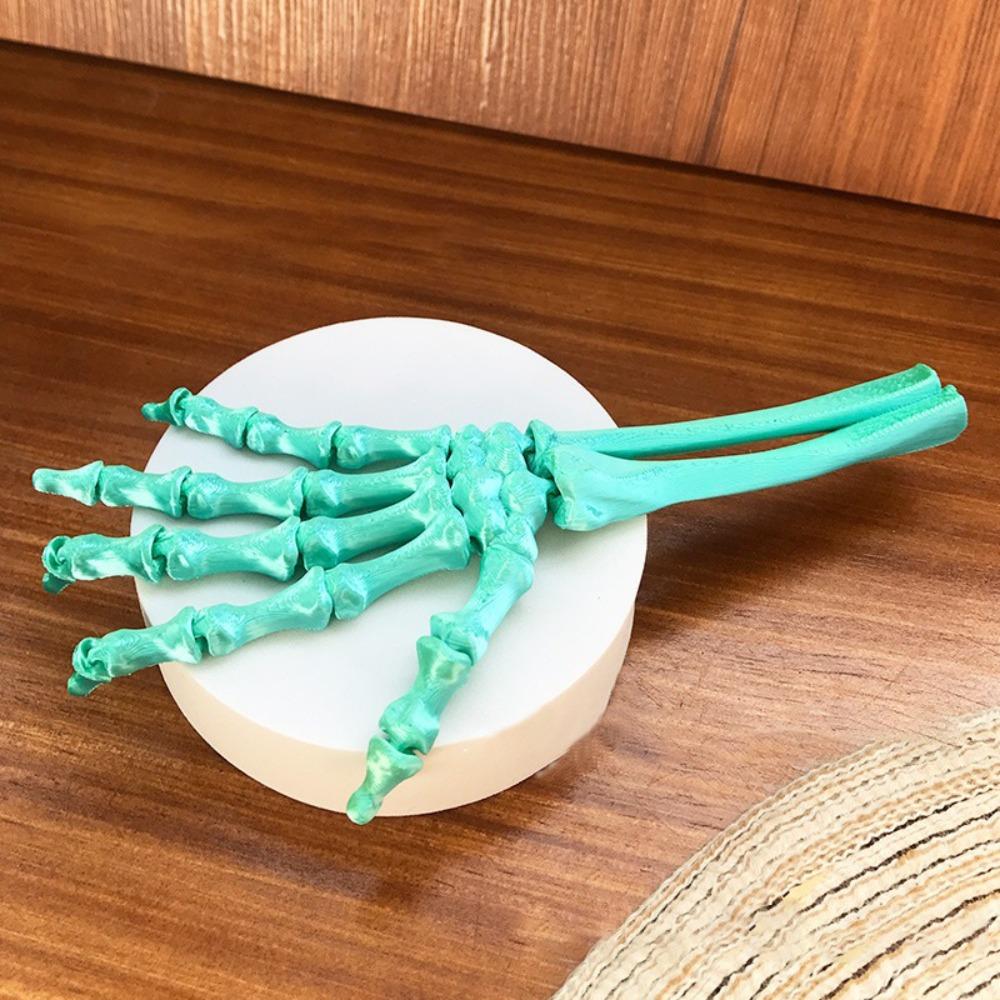 Spooky Movable Joint Skeleton Claw 3D Printed Human Skeleton Palm Model  Home Desktop Decor