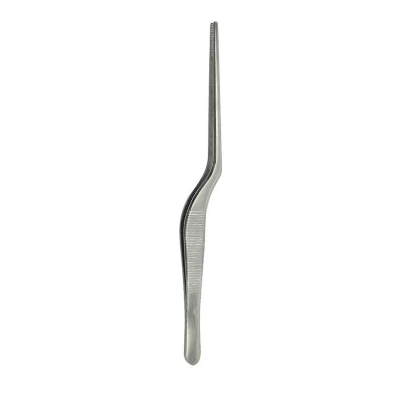 1Pc 14cm Stainless Steel Tweezer Plating Chef Food Tweezer BBQ Clip Barbecue Tongs Serving Presentation Kitchen Tools Cooking