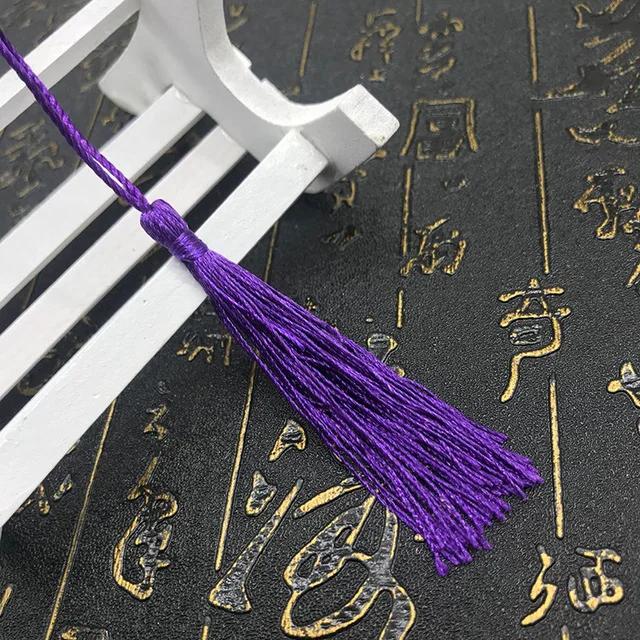10~80Pcs Bookmark Tassels Fringe Brush Handmade Soft Craft Mini Tassels with Loops for DIY Crafts Jewelry Making Accessories