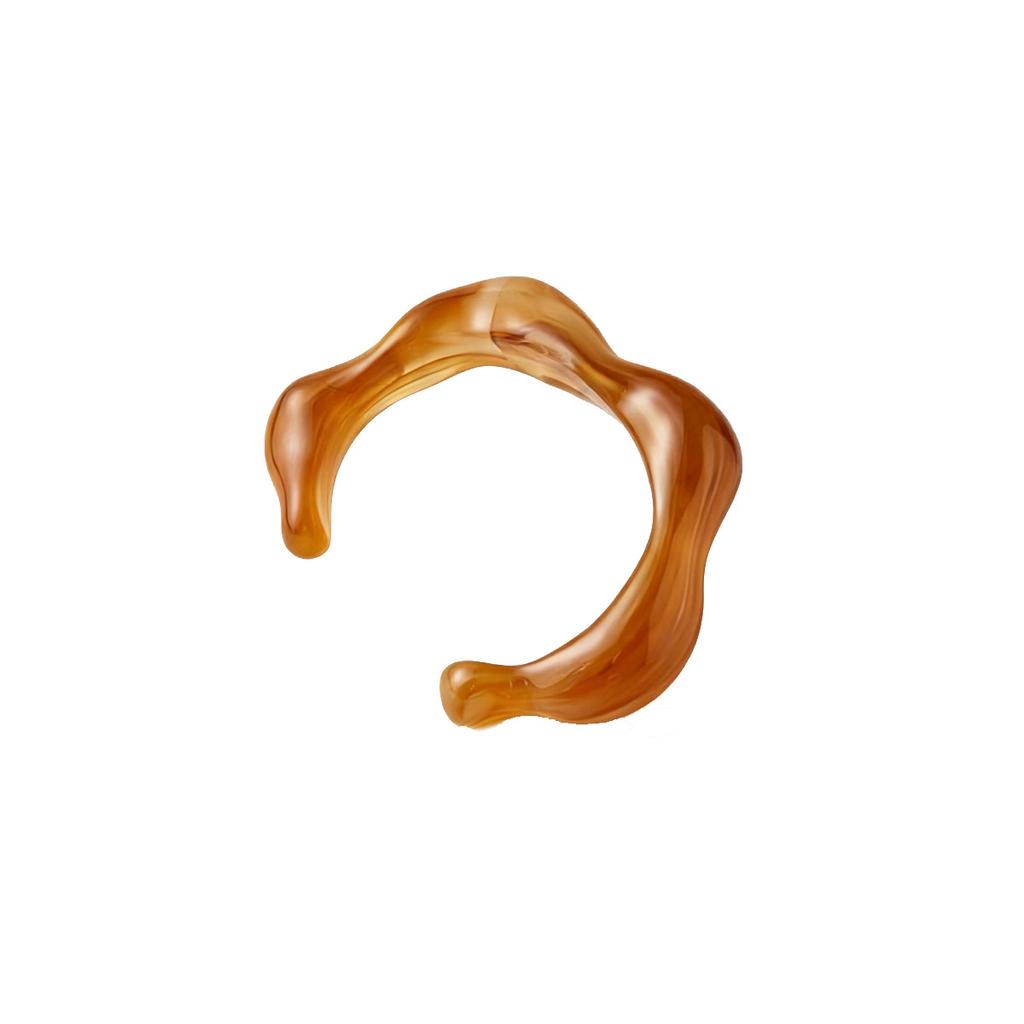 Smudge resin bracelet wholesale colored retro jewelry femininity irregular geometric opening bracelet jewelry