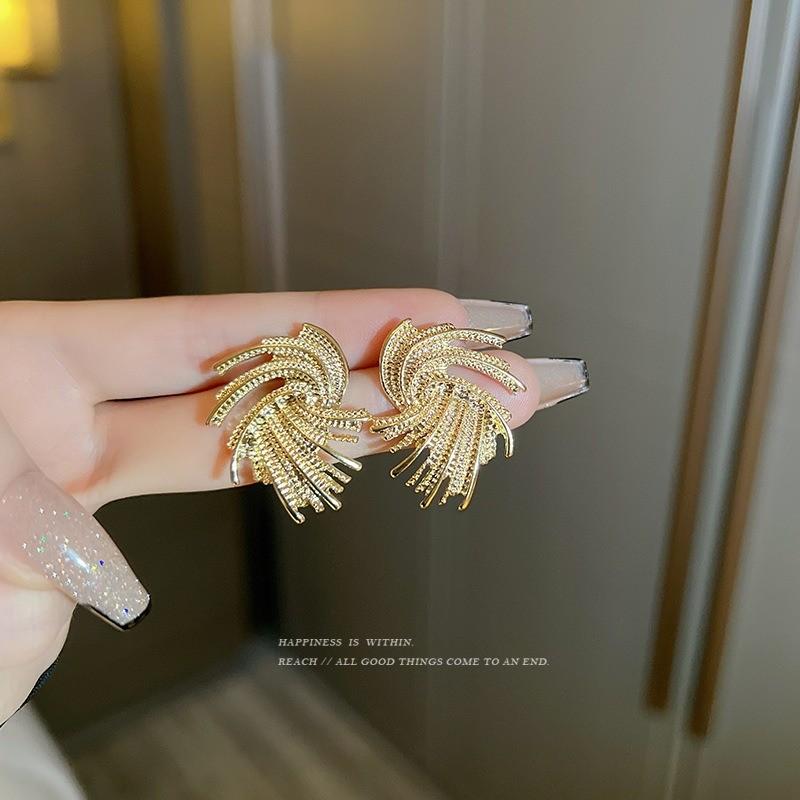 Pinkdudu Vintage Exaggerated Alien Whirlpool Zinc Alloy Earrings Fashion Trendy Drop Earrings Women PD2369