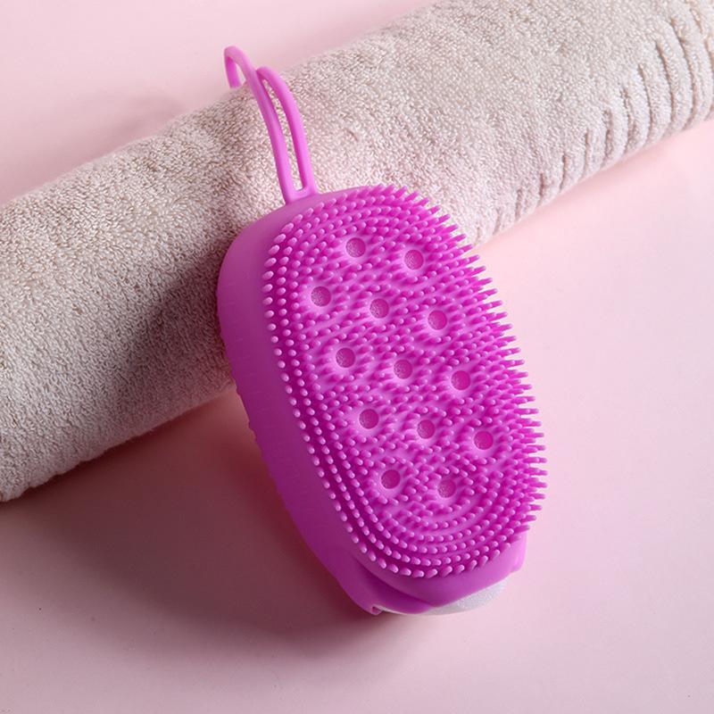 Dual-Sided Silicone Bubble Bath Brush & Back Scrubber