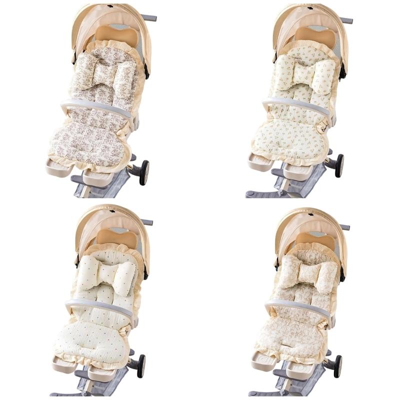 Infant Strollers Seat Liner Pad Provide Better Support for Various Models Travel Friendly Design Pram Cart Cushion