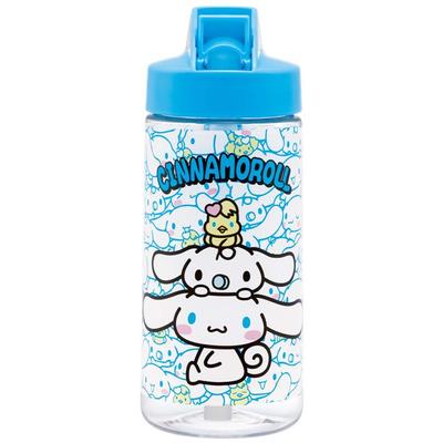 Skater Straw Bottle Water Bottle 500ml Spout Type Straw Water Bottle Plastic Clear Kids Sanrio Cinnamoroll Children's PSTB5-A
