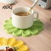 Spill Resistant Placemat Flower Shape Placemat Non-Slip Heat Table Mat Anti-Scald Hot Burr-free Pot Holder for Bowls Cups Pots Dining Mat
