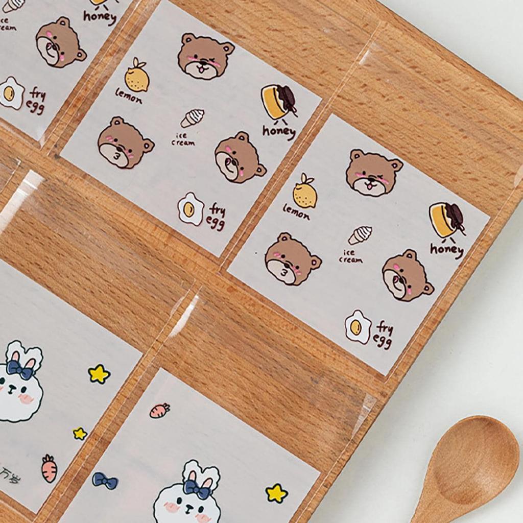100pcs Cartoon Cookie Packaging Bag Cookie Snowflake Crispy Packaging Self Sealing Bag Separate Transparent Cute Little Bear
