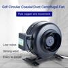 Ventilatore Centrifugo Circolare per Condotti Coassiali Domestico Ventilatore di Aspirazione Fumi da Cucina Ventilatore di Aspirazione per Purificazione dell'Aria