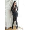 Mono Sexy de Encaje Transparente para Mujer Elástico Sexy Lencería Fetichista Porno Catsuit Cremallera Abertura en la Ingle Traje de Cuerpo Completo