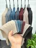 Men's 100% Wool High-Collar Knit Sweater – Thick, Warm, Solid Color, Perfect for Autumn and Winter