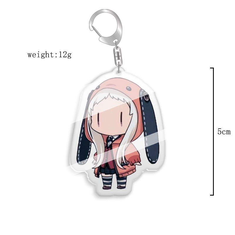 Kakegurui Anime Keychain - Yumeko Jabami & Luna Yumetsuki Acrylic Keyring