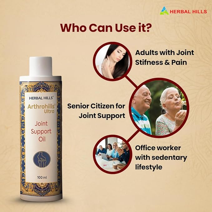 Joint Oil for Knee, Back, Shoulder & Muscle Stiffness, Fast-Absorbing, Non-Greasy Formula - 100ml (Pack of 1)