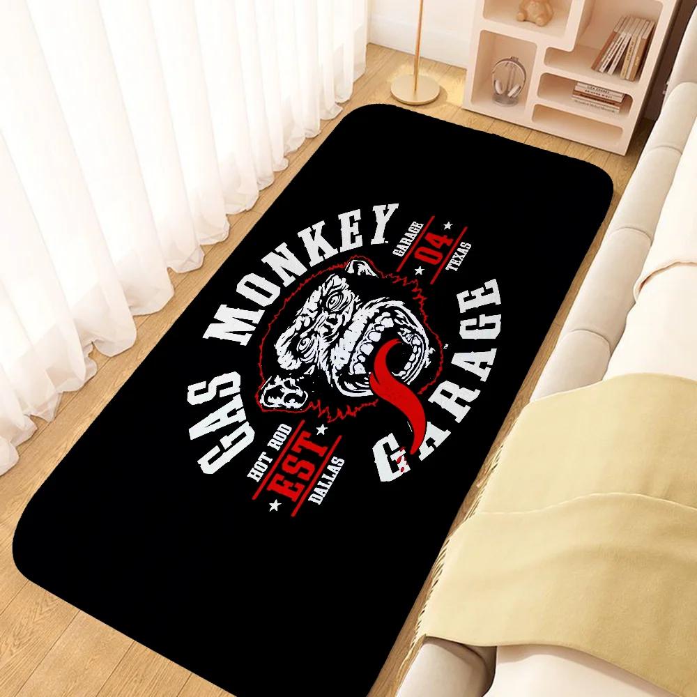 G-Gas Monkey Decor Carpets for Living Room Non-slip Rug Welcome Rugs Home Bedroom Bedside Soft Floor Mat Kitchen Front Doormat