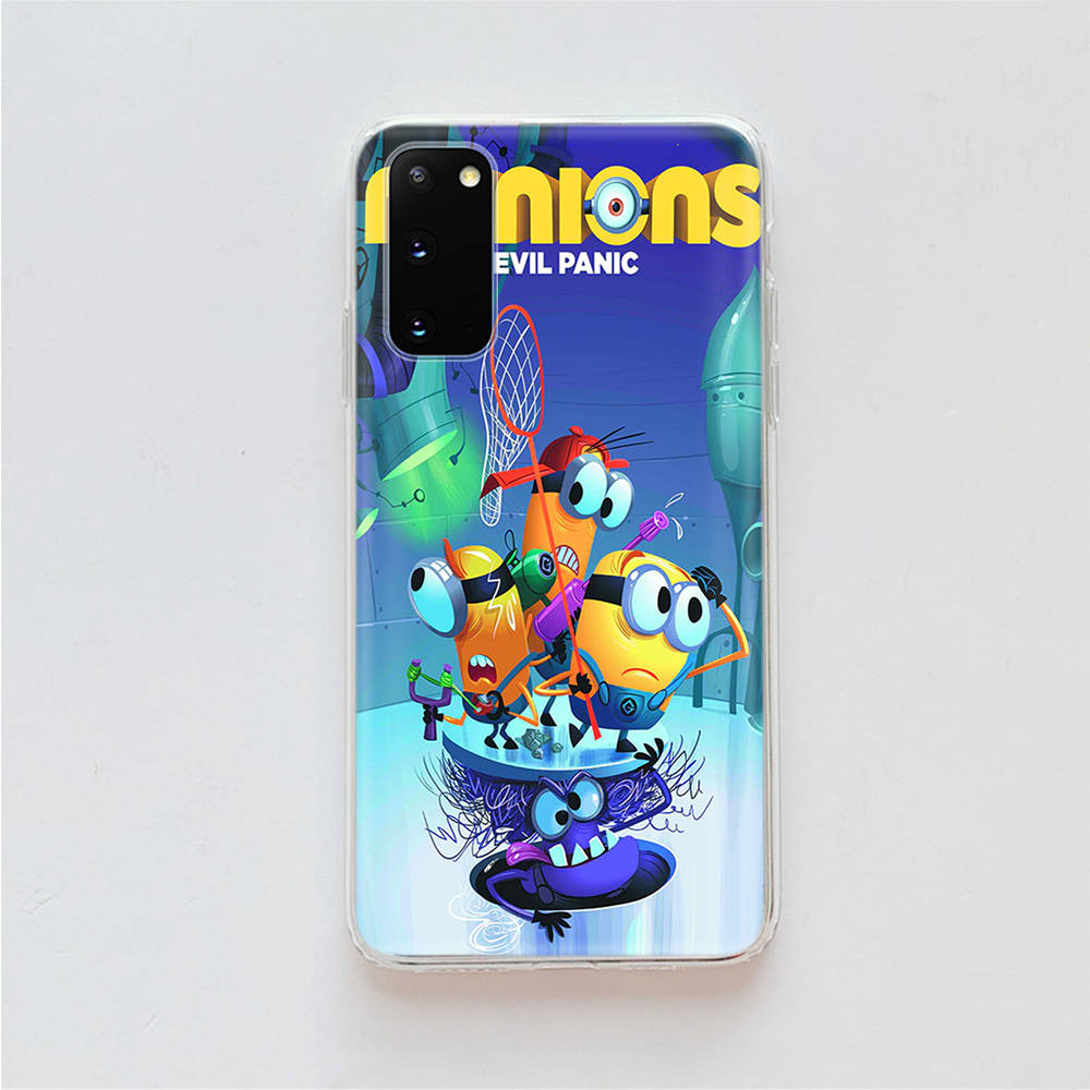 AM26 Lustige Minions Klare Hülle für Samsung A04 A14 A23 A34 A54 M23 M33 M52 M53 Realme 10 9 C30S C35 C55 VIVO Y02 Y21 Y33S Y51 X80 V25 Abdeckung