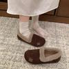 Retro plush shoes women's winter 2025 new soft-soled outer wear Doudou shoes warm cotton shoes mother shoes