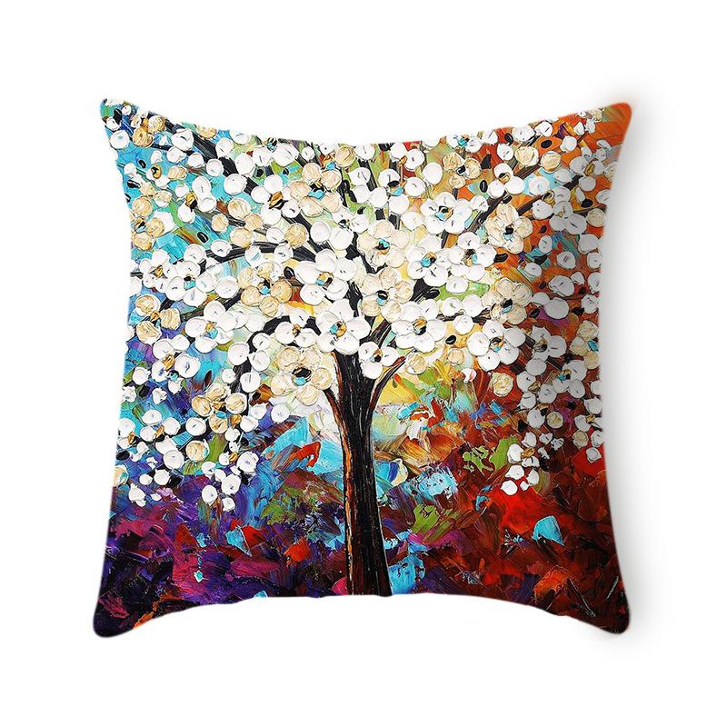 European Style Home Furnishing Linen Short Plush Cushion Pillow Case