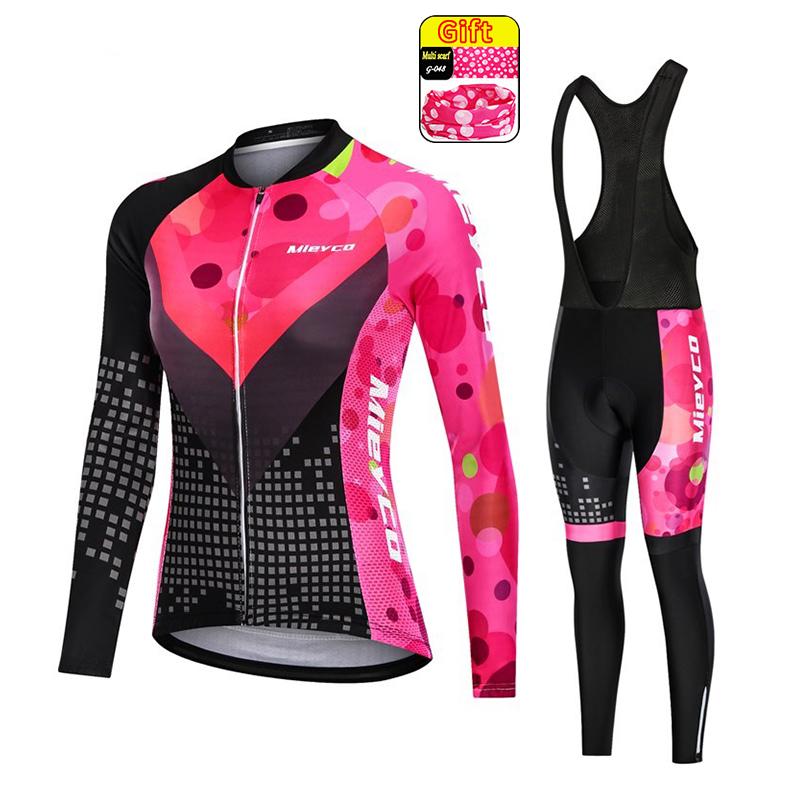

2026 Long Sleeved Autumn Cycling Suit Set Women Mtb Bicycle Clothing Bike Biking Cycling Set Quick Dry Ciclismo Ropa Bisiklet Clothes Pro Suit 4XL
