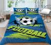 Football Printed Quilt Cover Household Bedding Set Down Quilt Cover Bedding Set Quilt Cover and Pillowcase Full Size Bedding