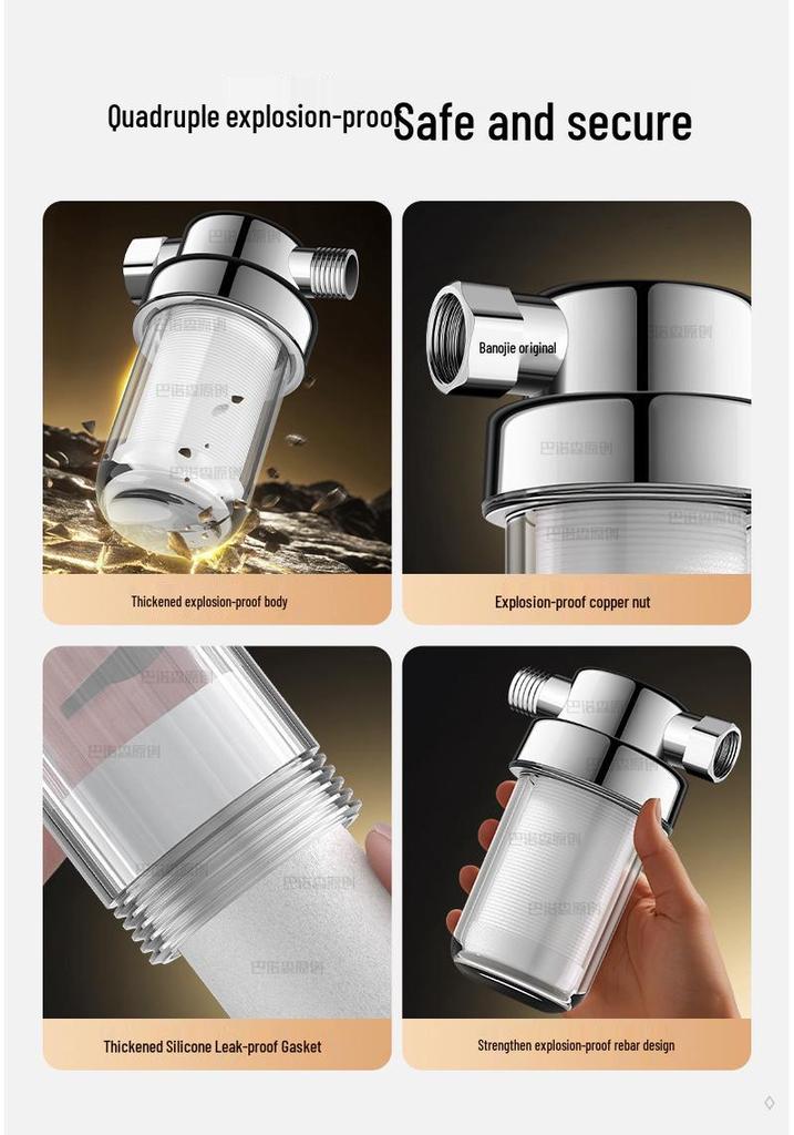 Universelle Duschwasserfilter-Kartusche für Badezimmer