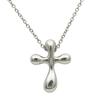 Used TIFFANY&Co. Necklace Small Cross Silver925 2.7g Silver El Saperetti