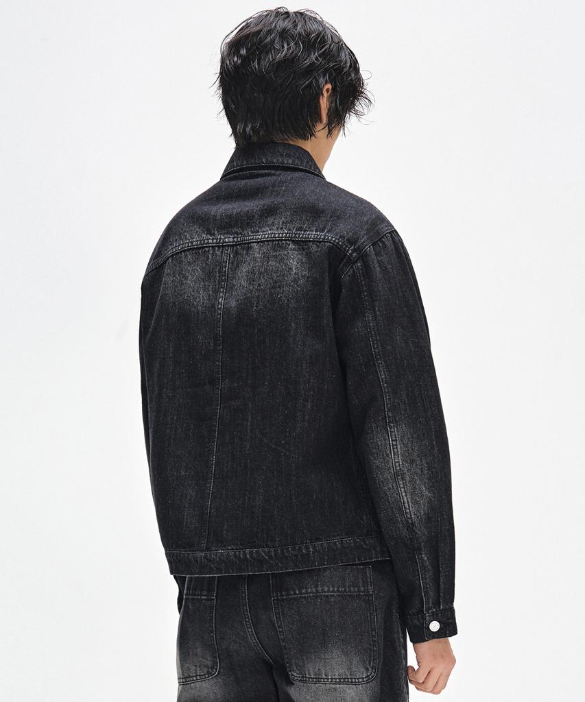 Decet Denim Zip Jacket Dcjk002Blacka