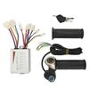 DC48V 500W Brushed Speed Controller Kit with Locking Throttle Twist Grip Power Display for Electric Bike