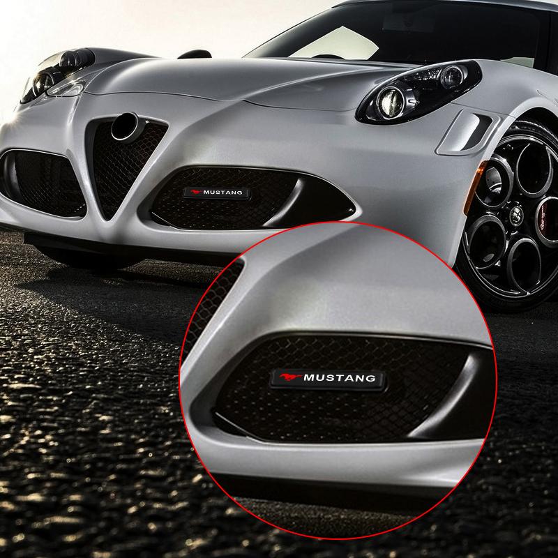 1 Bucată Lumină Decorativă Auto LED Emblemă Badge Decor Grilă Capotă Față Pentru Ford Mustang 2005 2006 2007 2008 2009 2016 2017 GT Chitară Eleanor Pickguard