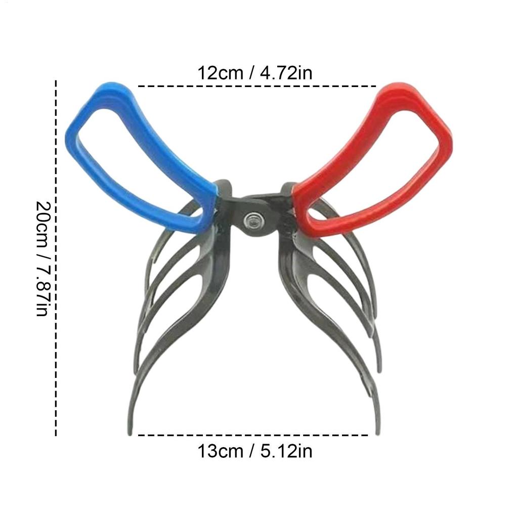 3 Claw Fish Gripper Metal Non Slip Lightweight Fishing Pliers Multifunctional Fish Controller for River Lake Reservoir Fishing