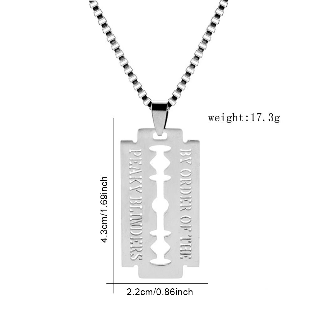 Einfaches Design Punk-Stil Halskette Reisen Camping Wandern Party Bankett Legierung Anhänger Halsdeko Modeschmuck