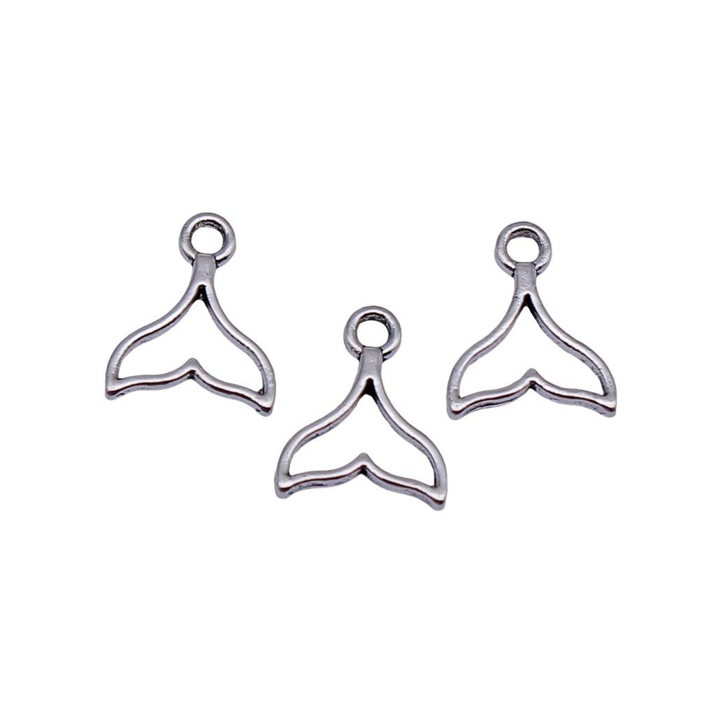 Mermaid Tail Charms Alloy Pendants For Ocean Themed Jewelry Making