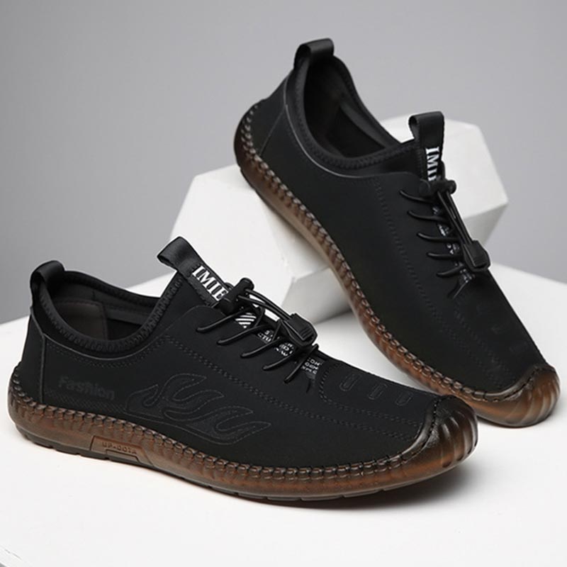 Men's Casual Shoes Lace Up Fashion Korean Breathable Fashion Shoes Wholesale Comfortable Anti-skid Wear-resistant Soles Versatile Shoes