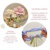 1PCS Tulip Flower Hairband Girls Bun Head Large Intestine Ring Hairband High-end Girls Ponytail Hair Accessories