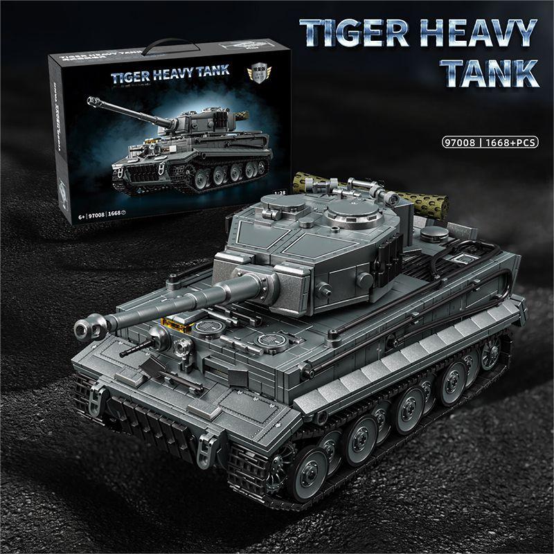 

Конструктор MOC Танк Тигр Важкий - Модель Німецького Танка Другої Світової Війни з Фігурками, Військова Колекція Подарунок для Дорослих та Підлітків + NO BOX