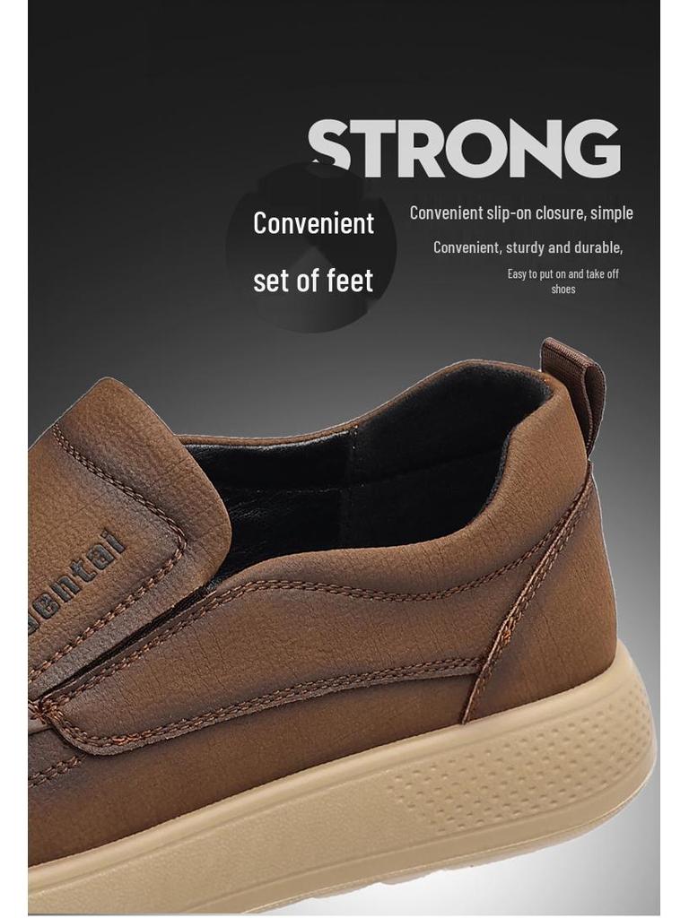 Herren 2025 Herbst Freizeit Skate Schuhe, Bequeme & Atmungsaktive Slipper Loafer