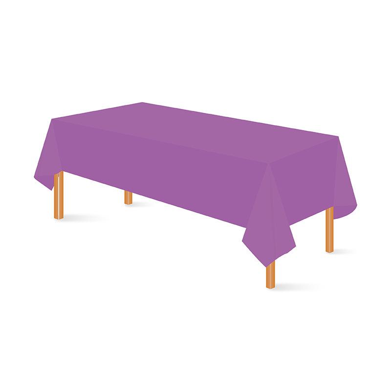 Einweg-Tischdecke aus PEVA, einfarbig, rechteckig, für Hochzeiten, Restaurants, Hotels und Zuhause (137x274 cm)