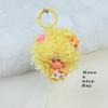 Star Person Afro Wig Charm - Handmade Teddy Fur Curls Keychain Pendant