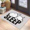 Bull Terrier Wine Quote Carpet Mat Anti-Slip Rubber Backing Rug for Pet Lover Home Decoration Dog Lover Pink Background Decor