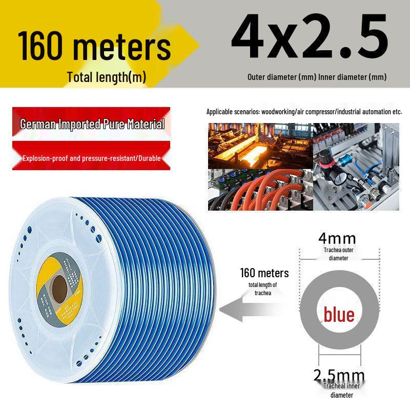 Przezroczysty wysokociśnieniowy wąż powietrzny PU odporny na wybuchy do kompresorów powietrza (Rozmiary: 6/8/10/12/14/16mm)