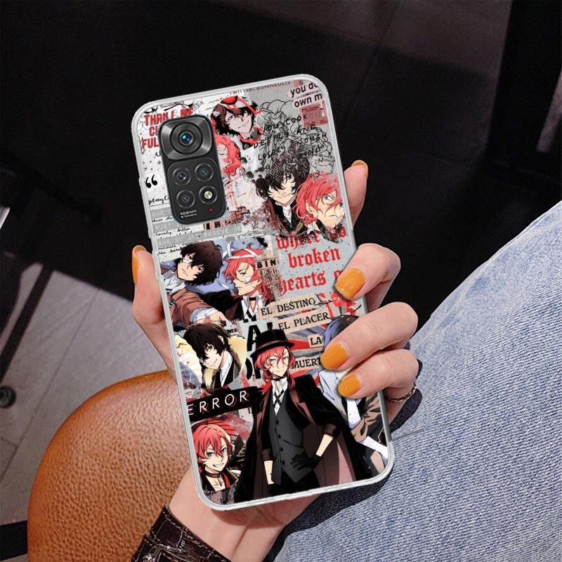 Bungo Stray Dogs Poster Anime Phone Case For Xiaomi Redmi Note 15 14 13 12S 12 11 Pro Plus 14S 11S 11E 10 10S 11T 5G Personalize