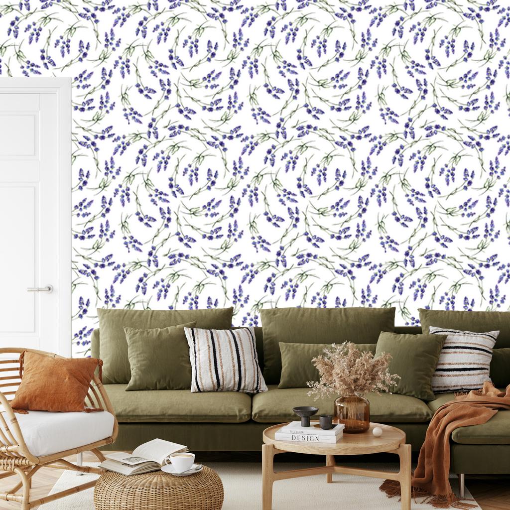 Lavender Wallpaper In a Modern Style for the Living Room and Bedroom 50x1000