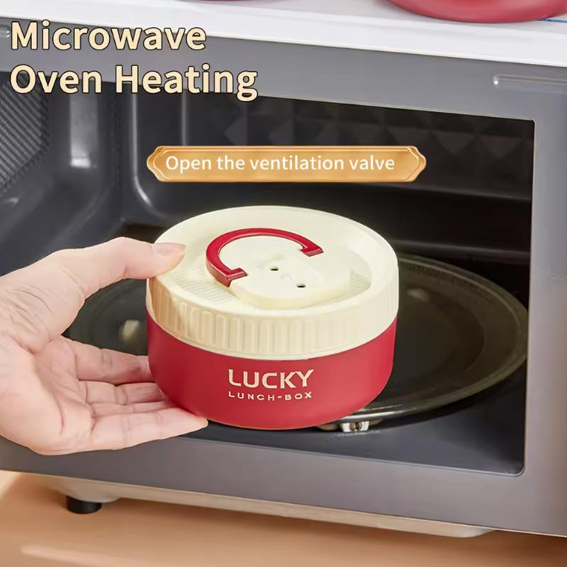 304/316 Stainless Steel Portable Insulated Lunch Box with Cutlery And Thermal Bag Leak proof Microwave Safe Food Container