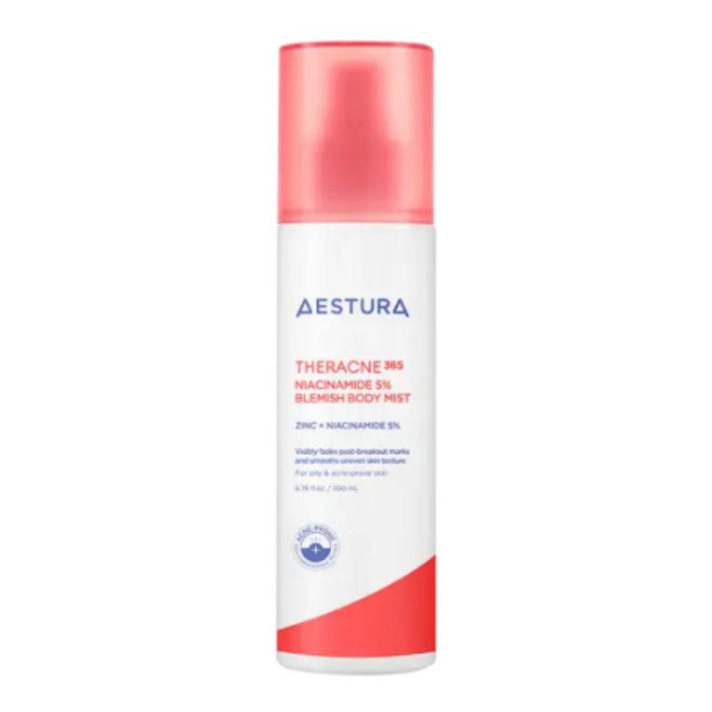 Aestura Theracne365 Niacinamide 5% Spot Body Mist 200ml – Blemish Care & Tone-Improving Spray