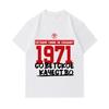 Men's 100% Cotton Crew Neck Short Sleeve T-Shirt, Retro 1971 Soviet Quality Graphic Print Casual Breathable Soft Tee Top for Daily Wear