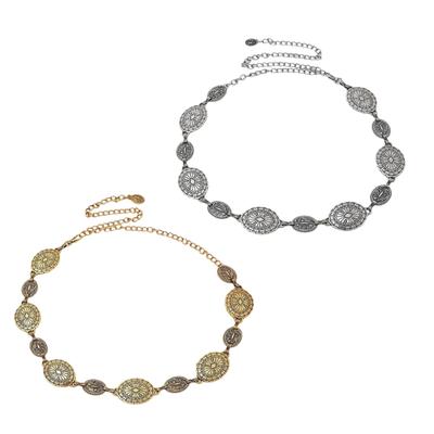 Bohemian Ethnic Style Metal Waist Chain Adjustable Length Belt Stylish Body Jewelry for Festivals and Beach Parties